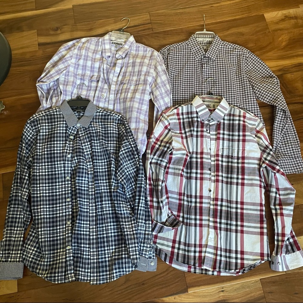 EXPRESS FOR MEN lot of long sleeve shirts L